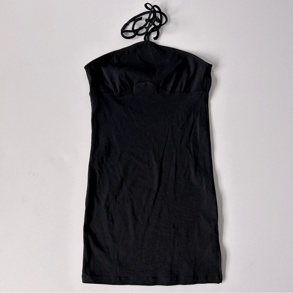 ASOS DESIGN Women’s Black Halter Neck Bodycon Mini Dress Size 8 - Picture 1 of 7